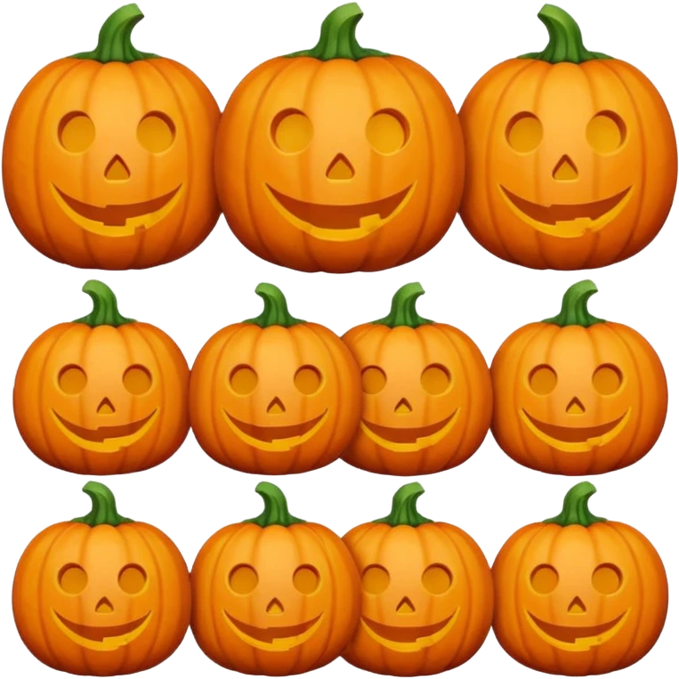 Pumpkin with no face  emoji