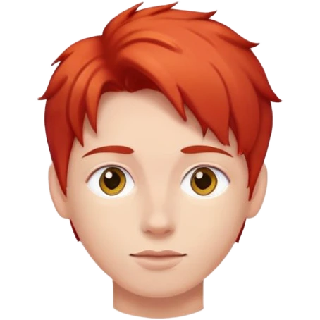 With red hair emoji