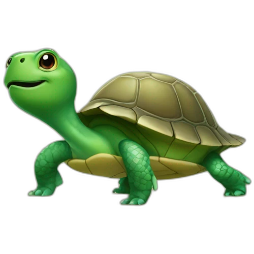 Tap Dancing turtle emoji