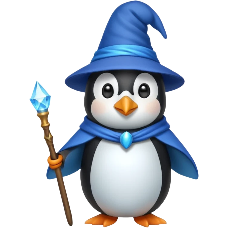 Penguin Wizard emoji