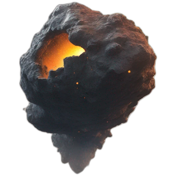 asteroid crashing into city emoji