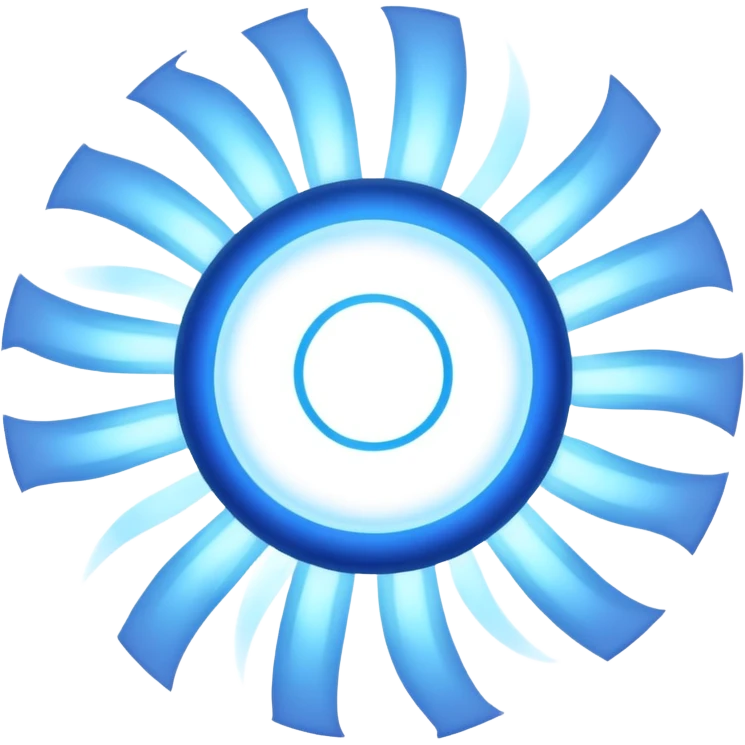 blue shockwave emoji