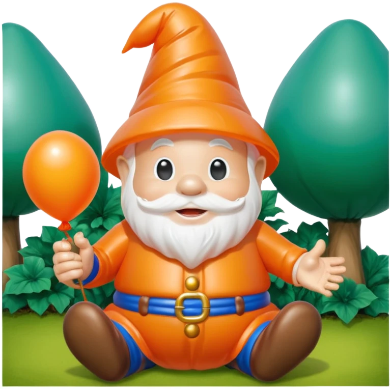   jeff koons halloween garden gnome inflatable balloon art emoji