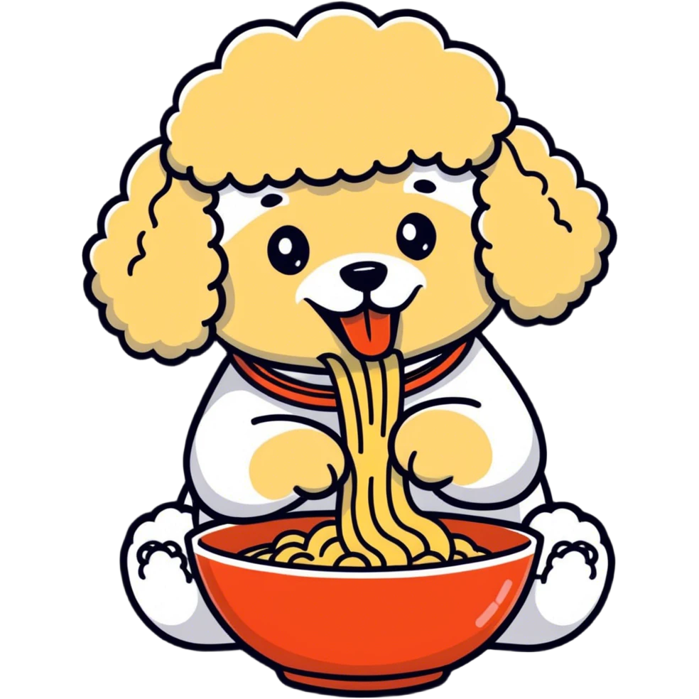 Ramen poodle  emoji