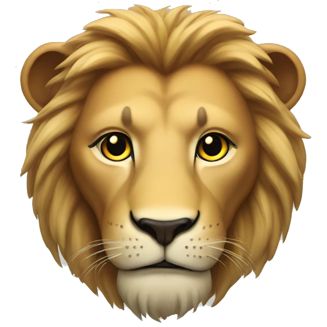 lion face, deep  emoji