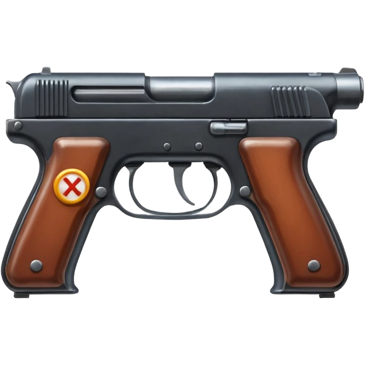 i want to make an X letter using 2 gas station  pistols emoji