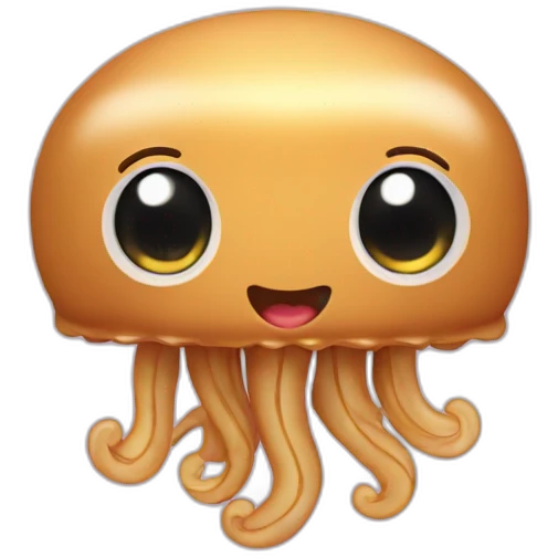 Peanut butter cute baby jellyfish emoji