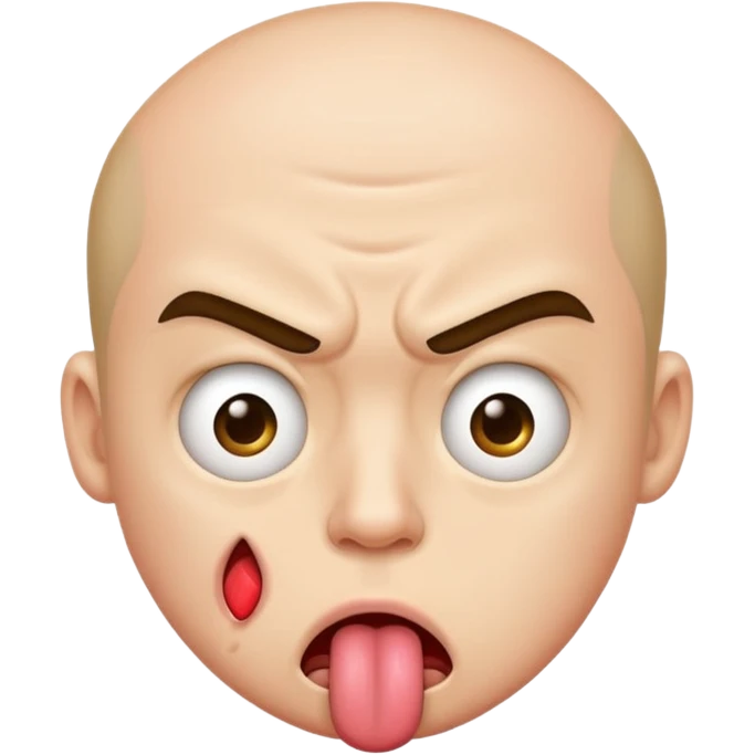 화난 얼굴로 메롱 emoji