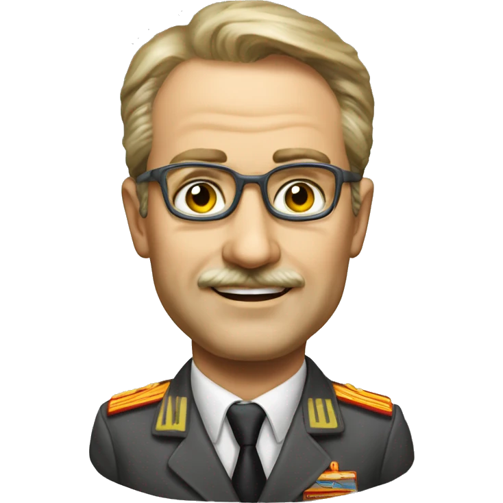 soviet engineer diplomat full scale photoealistic emoji