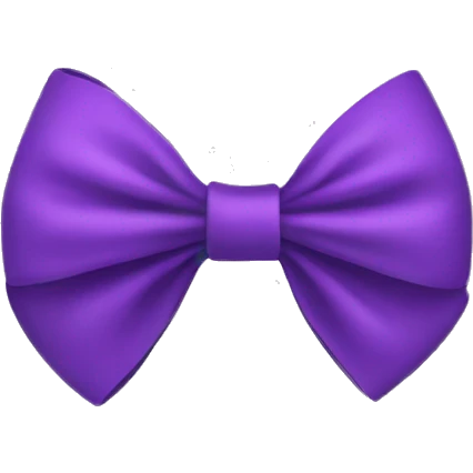 Purple bow emoji
