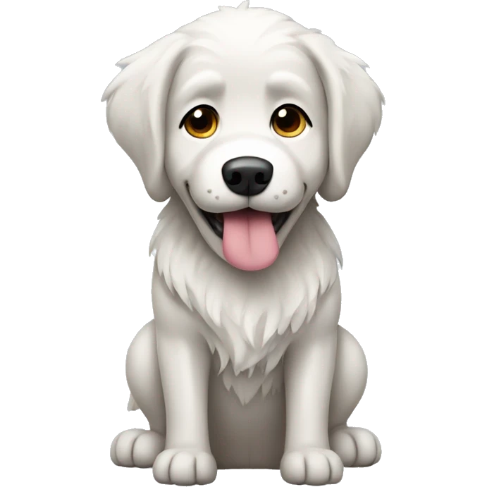 Winter dog emoji