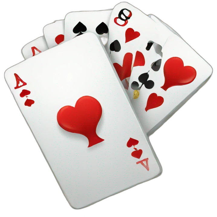 Blackjack casino game emoji
