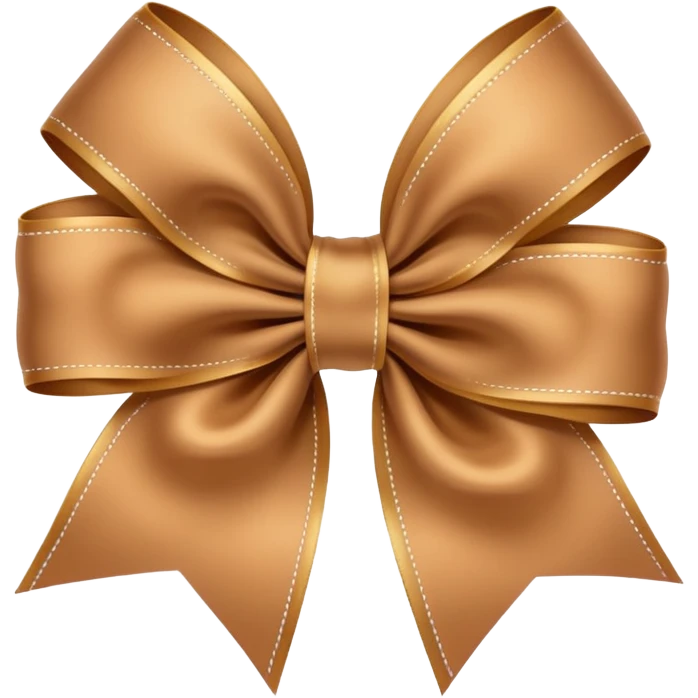 light brown ribbon bow emoji