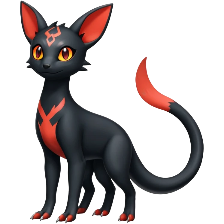 Salandit-Umbreon-Litten-Hybrid (Full body) emoji