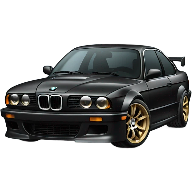 black bmw car drifting emoji