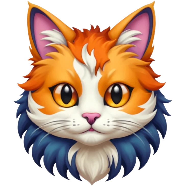 make a hyper realistic mythical cat creature with great detail emoji