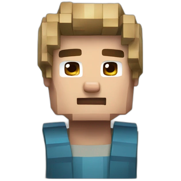 Steve Minecraft Realistic cartoon style  emoji