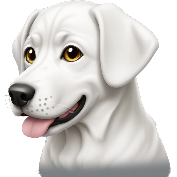 Alabai dog white emoji