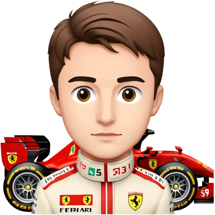 charles leclerc en ferrari emoji