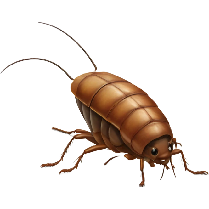 Cockroach with big eyes and a rat tail  emoji