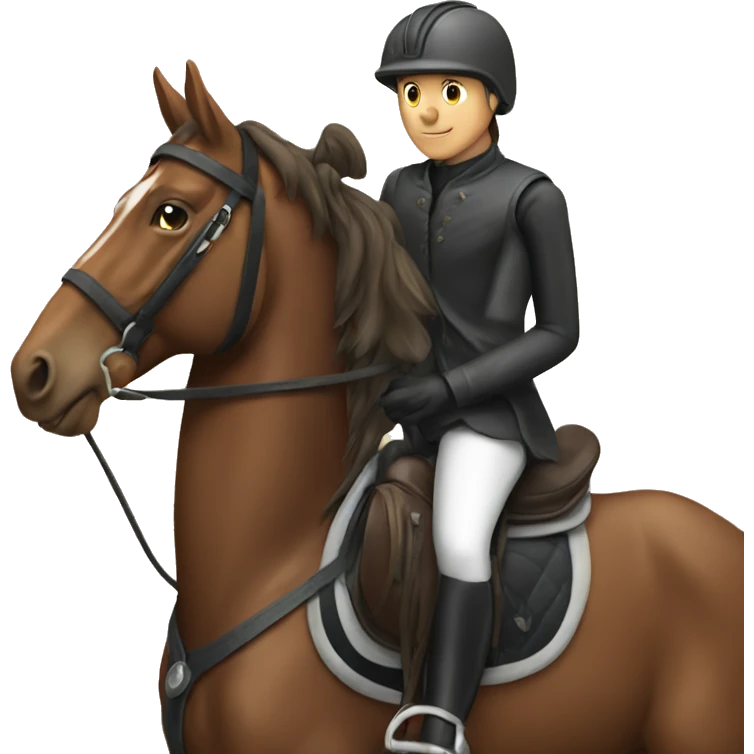Horse with rider  emoji