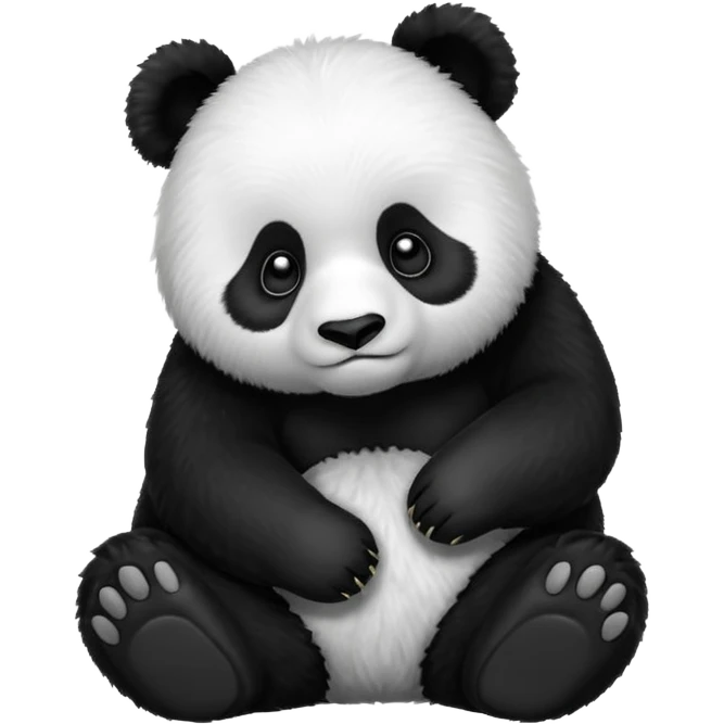 Thinking panda emoji