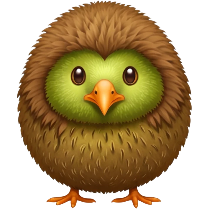 cute kiwi bird ai agent ( color fillable)  emoji