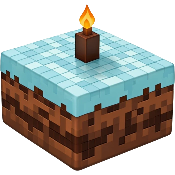 minecraft cake emoji