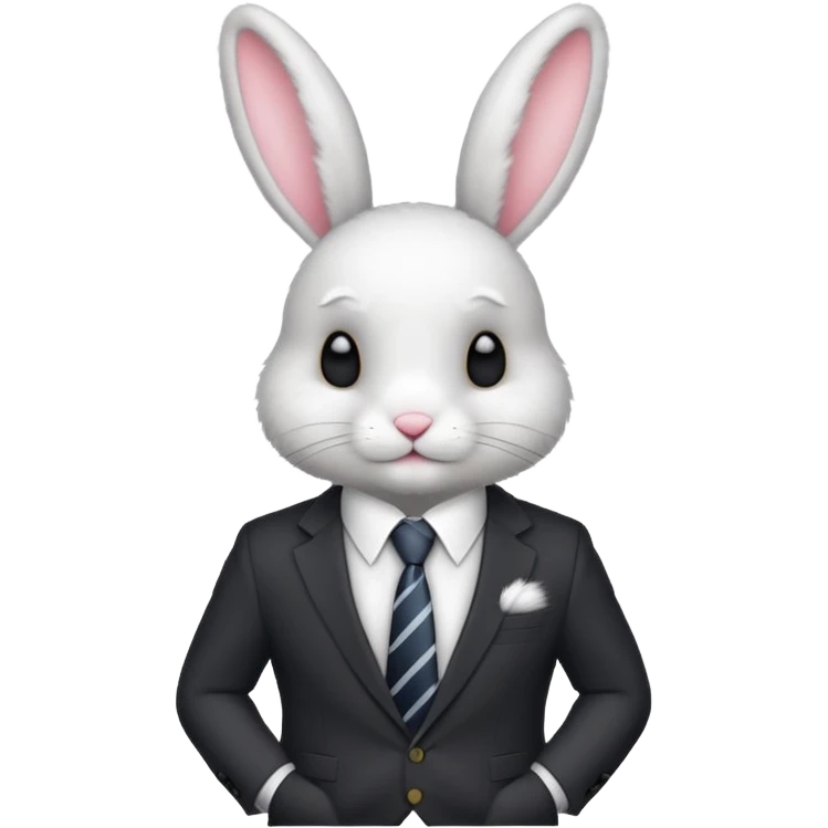 bunny in suit emoji