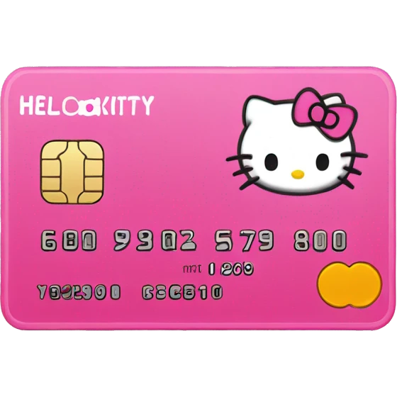 hello kitty credit card emoji