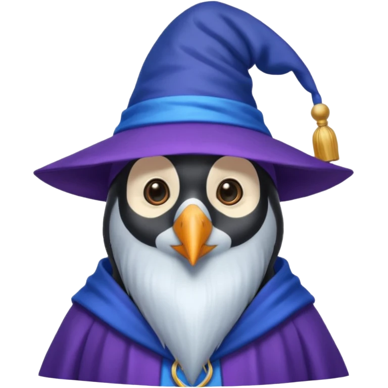 Penguin Wizard emoji