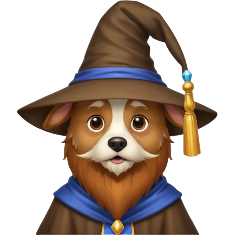 Dog wizard emoji