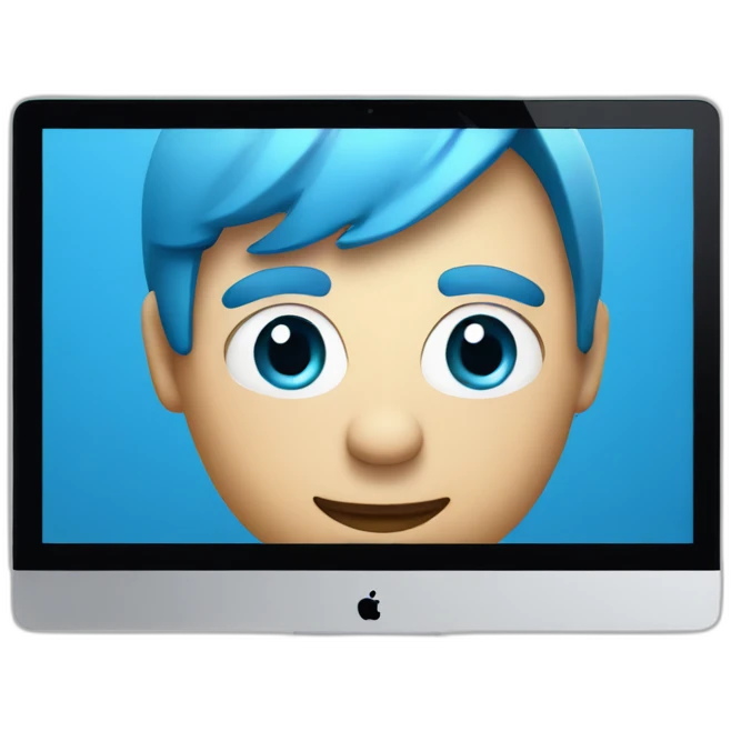 Bondi blue iMac emoji