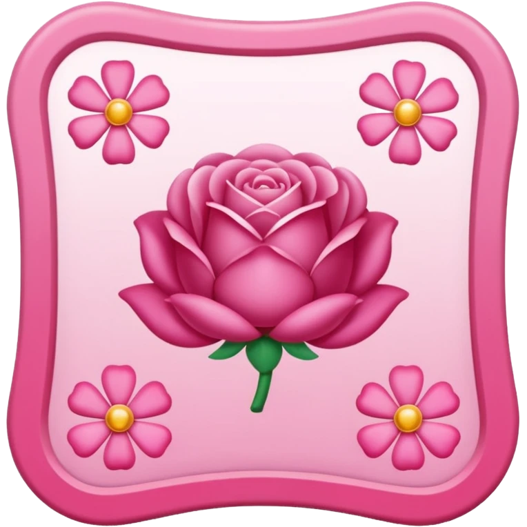 placa de petry com bolinhas rosas pequenas emoji