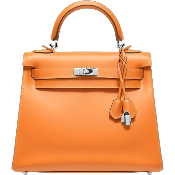 hermes kelly pastel orange color bag emoji
