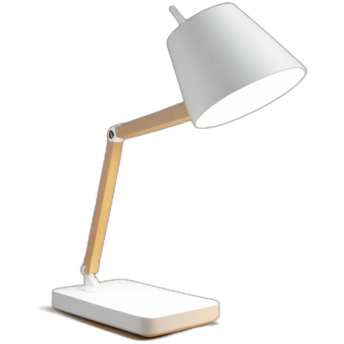 3/4-top-white-wood-desk lamp emoji