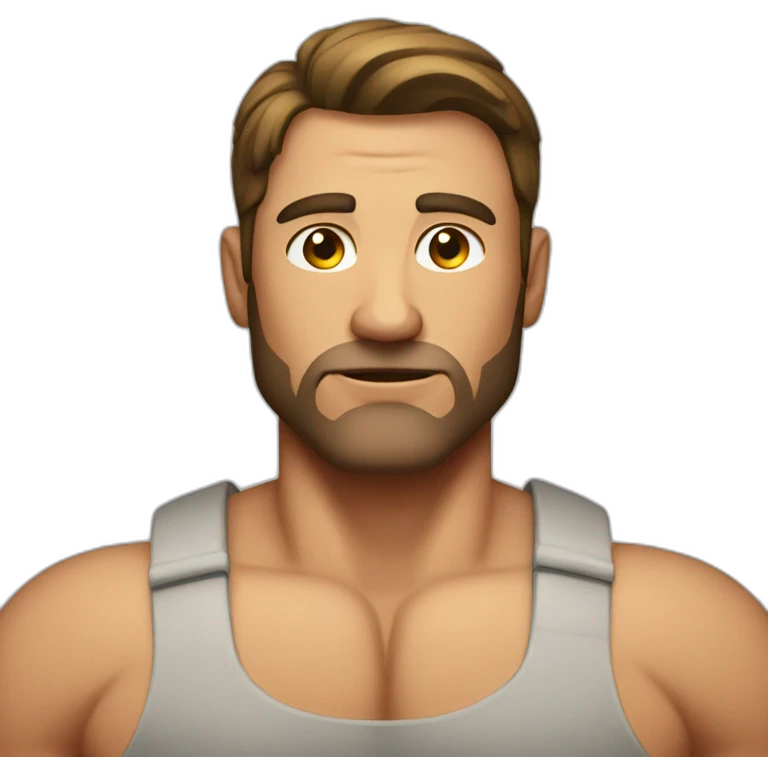 homme musclé emoji