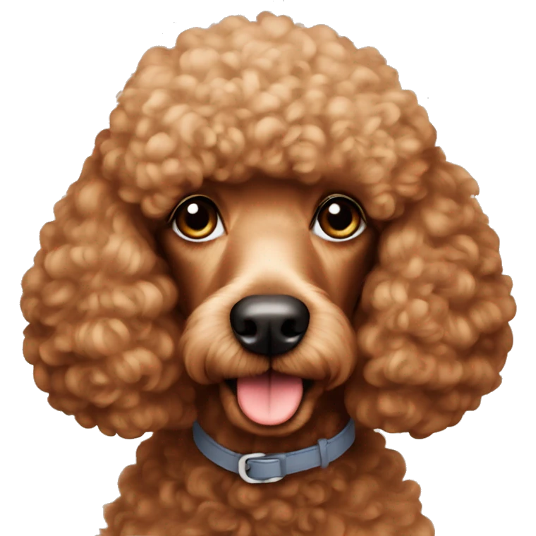 Poodle red emoji