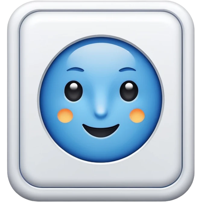 Blue tick in white box for a admin of Roblox emoji