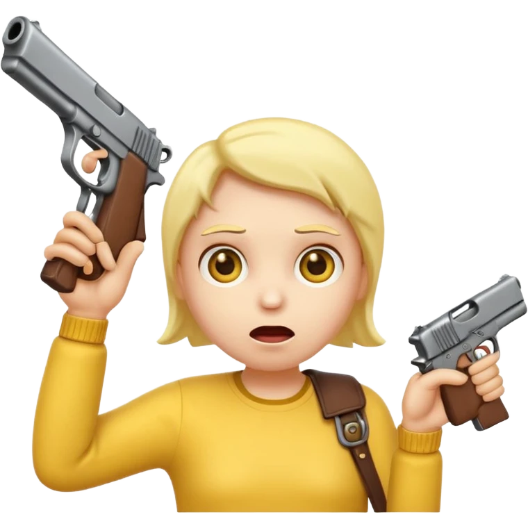 Emoji killing itself with a gun  emoji