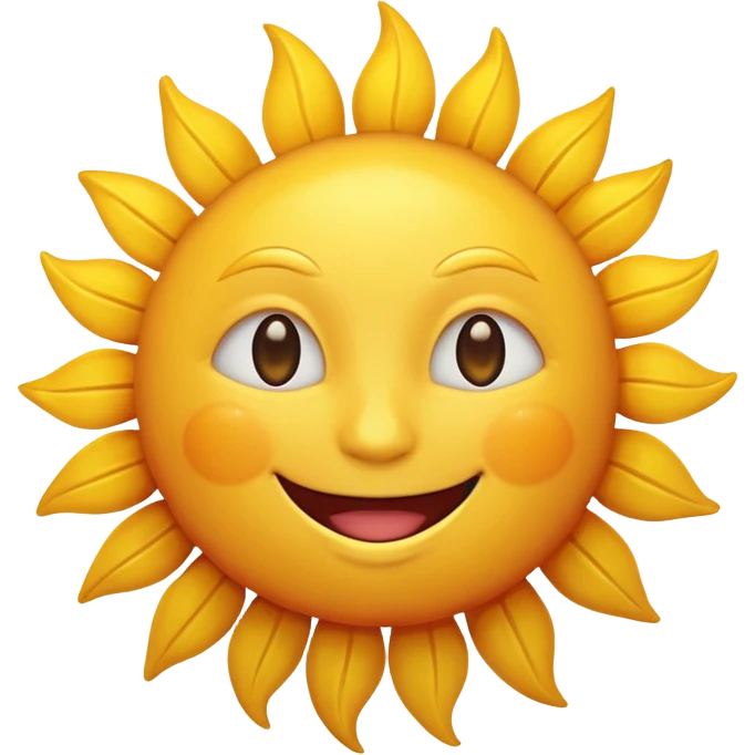 smiling sun emoji emoji