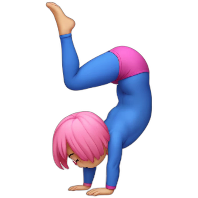 handstand-kirby emoji