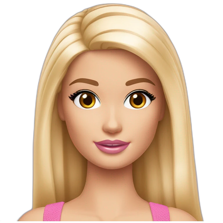 Barbie Linhares Ferreira blond emoji