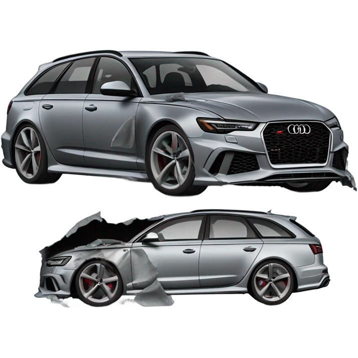 Audi rs6 crash emoji