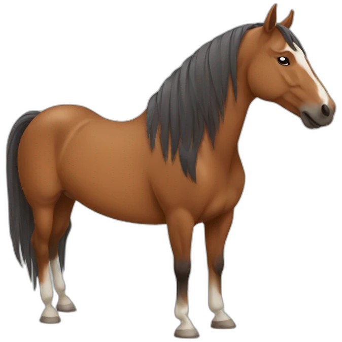 A horse that does yoga emoji