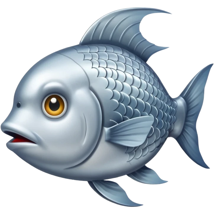 A fish looking suspicious emoji