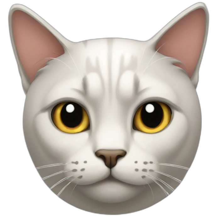 a cat that hates people emoji