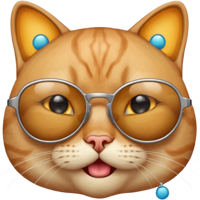 Cat wearing sunglassesCombine the skull with this emoji 😰 emoji