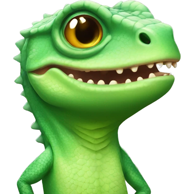 Cute lizard emoji