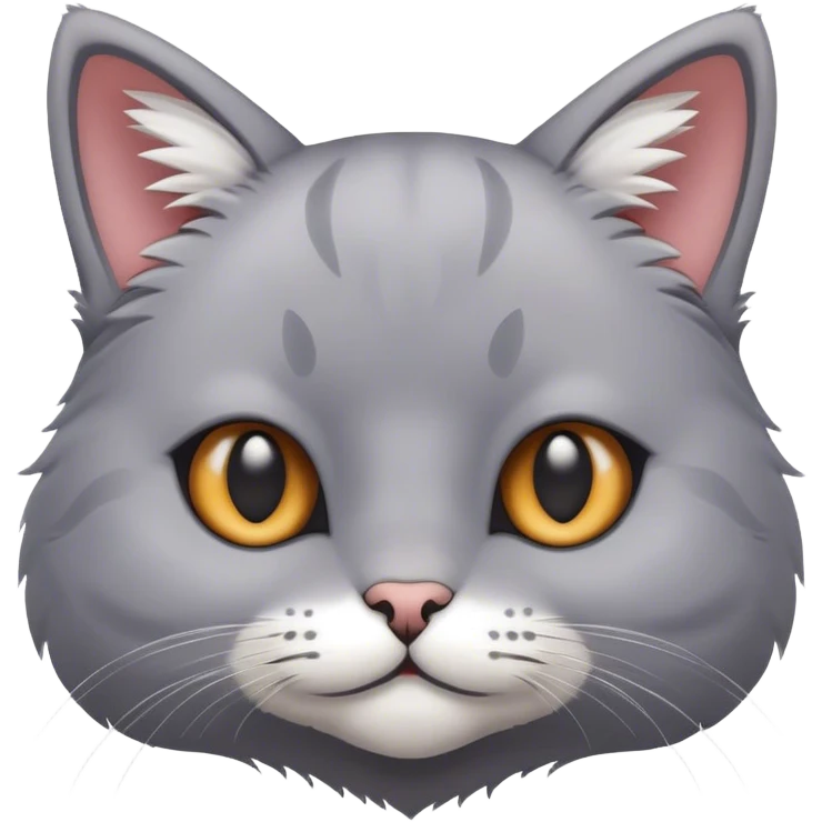 Head of cute cat emoji